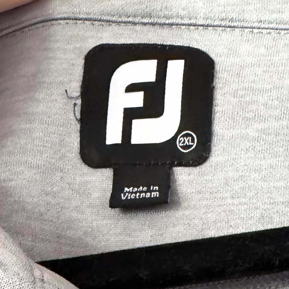 FootJoy Gray Pullover with Black Logo Patch - image 2